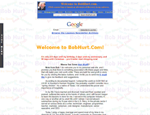 Tablet Screenshot of bobhurt.com